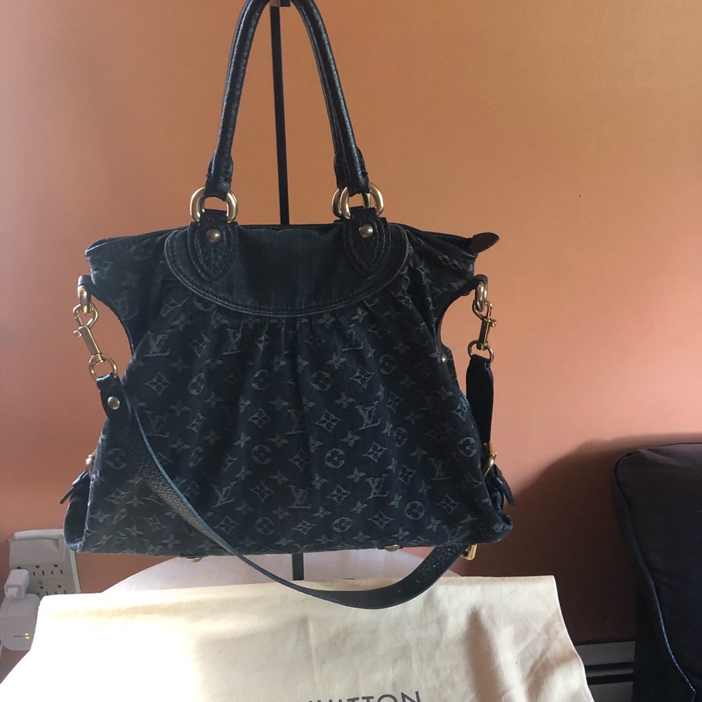 Louis Vuitton Neo Cabby GM in Black Denim.